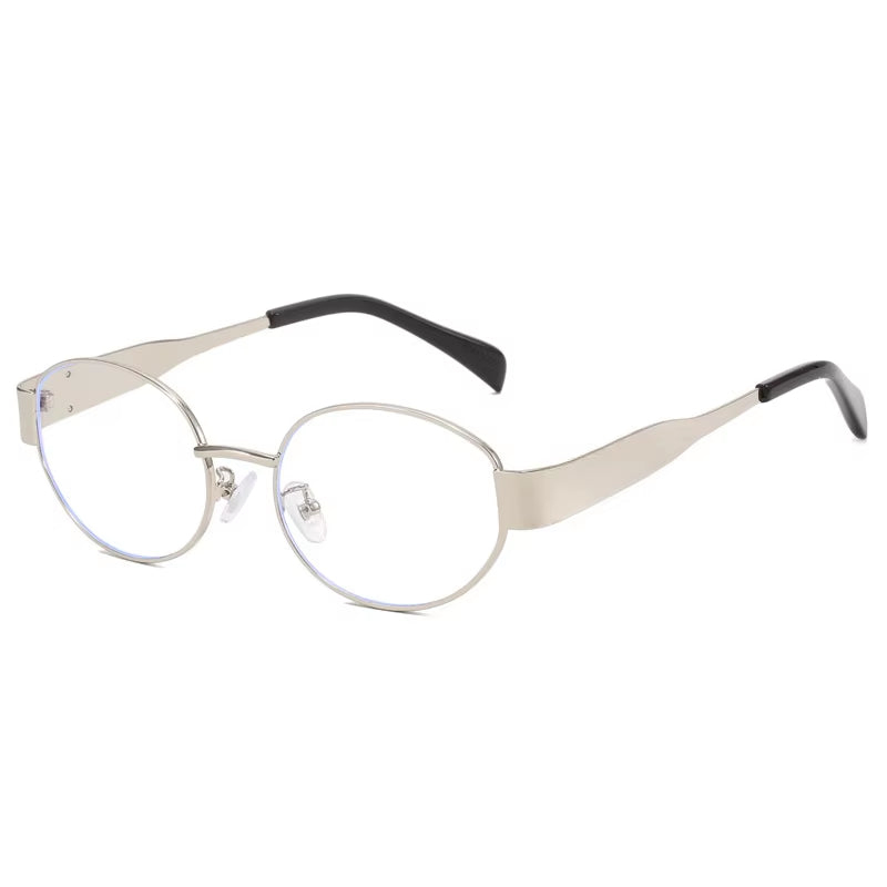 2024 Steampunk Sunglasses Retro Women'S Oval Sunglasses Fashion Women'S Classic Retro Small Metal Brand Glasses UV400