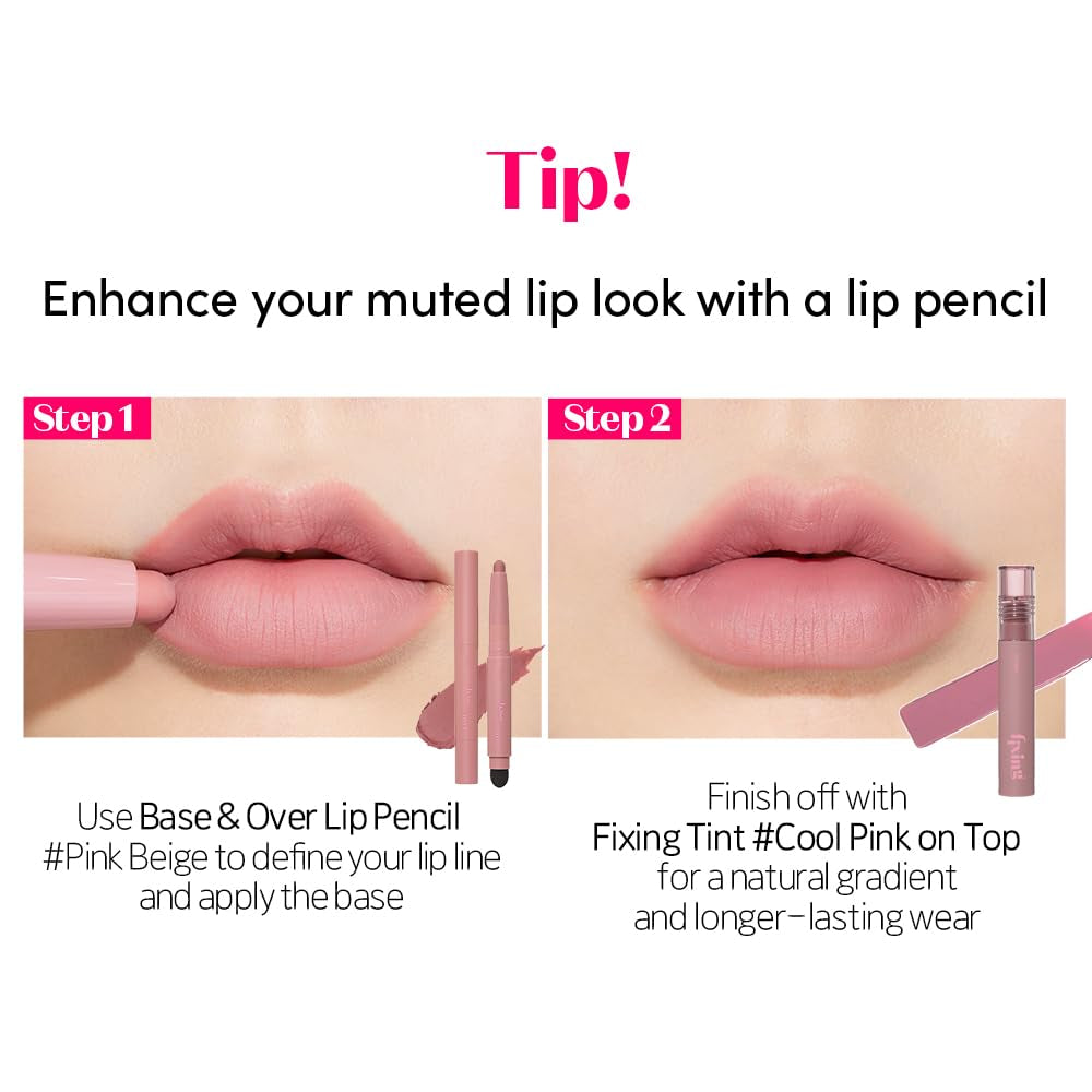 Fixing Tint #06 Soft Walnut (4G) | Long Lasting High Pigmented Liquid Lipstick | Waterproof Lightweight Matte Finish Lip Stain | Full Coverage | Korean Makeup, Kbeauty