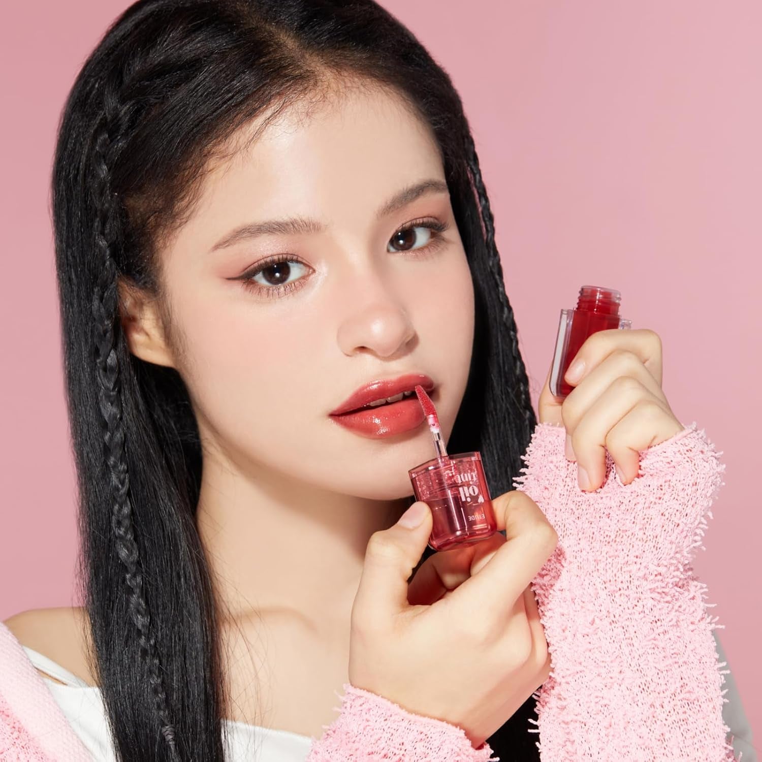 Dear Darling Oil Tint #2 Plum Berry 4.2G | High Moisturizing and Strong Hydrating Lip Oil/Lip Gloss | Smooth and Moist Lips | Non-Sticky Lip Oil Tint for Dry Lips | K-Beauty