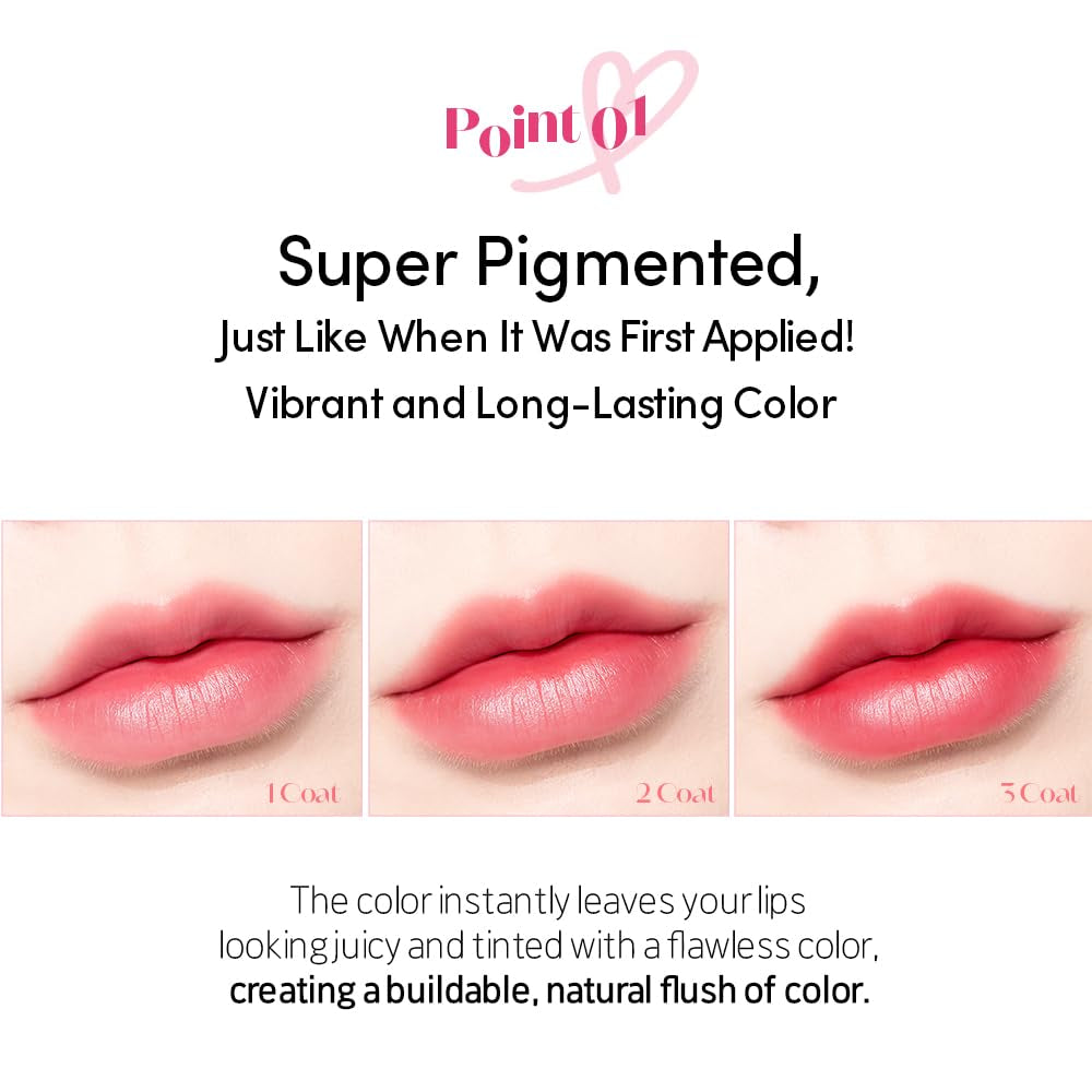 Dear Darling Marker Tint #4 Mlik Strawberry (5G) | Hydrating & Long Lasting Lip Stain | High Pigmented Lip Maker with Easy Drawing Tip | Korean Lip Tint, Korean Makeup, Kbeauty